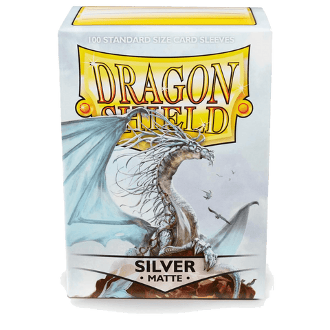 Dragon Shield: Standard 100ct Sleeves - Silver (Matte)