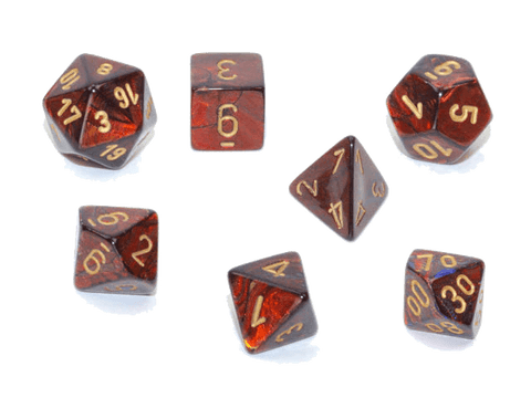 Chessex- 7pc Polyhedral: Scarab