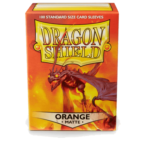 Dragon Shield: Standard 100ct Sleeves - Orange (Matte)