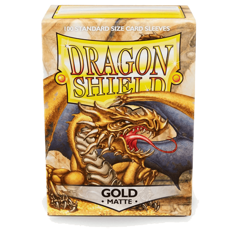 Dragon Shield: Standard 100ct Sleeves - Gold (Matte)