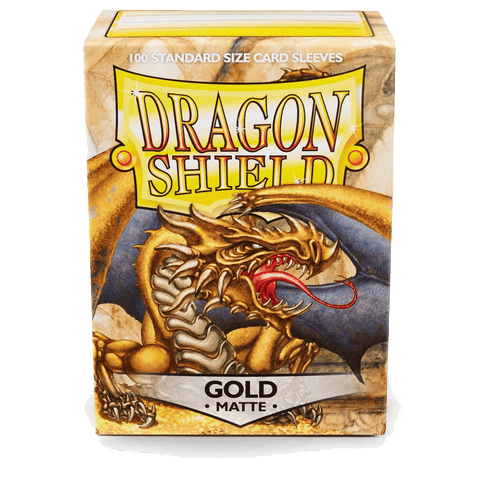 Dragon Shield: Standard 100ct Sleeves - Gold (Matte)