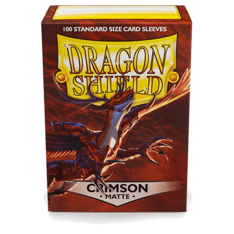 Dragon Shield: Standard 100ct Sleeves - Crimson (Matte)