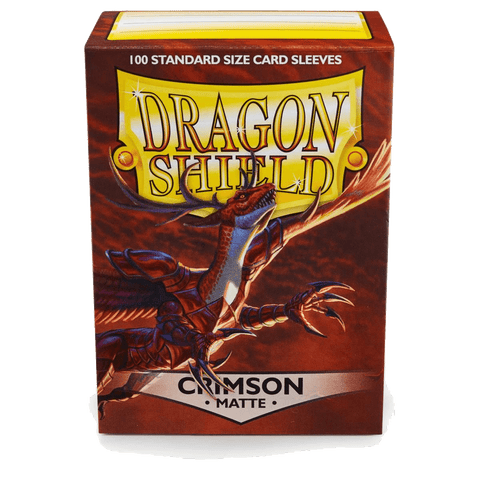 Dragon Shield: Standard 100ct Sleeves - Crimson (Matte)