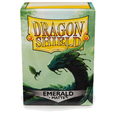 Dragon Shield: Standard 100ct Sleeves - Emerald (Matte)