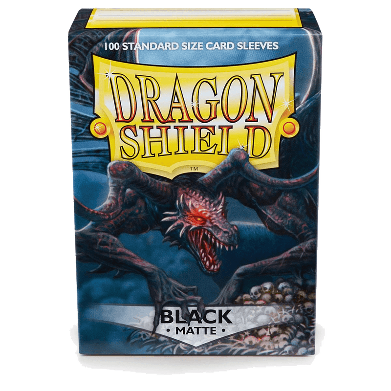 Dragon Shield: Standard 100ct Sleeves - Black (Matte)