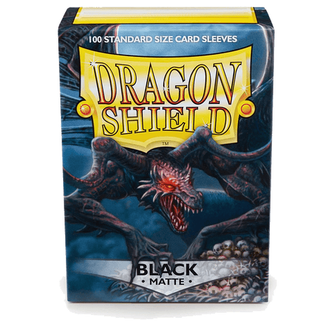 Dragon Shield: Standard 100ct Sleeves - Black (Matte)
