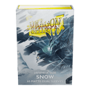 Dragon Shield: Japanese Size 60ct Sleeves - Snow (Dual Matte)