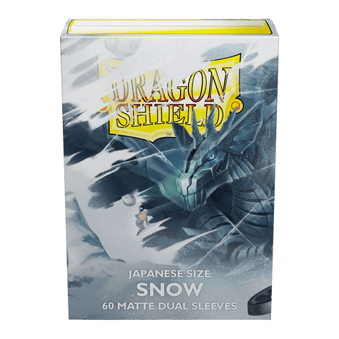 Dragon Shield: Japanese Size 60ct Sleeves - Snow (Dual Matte)