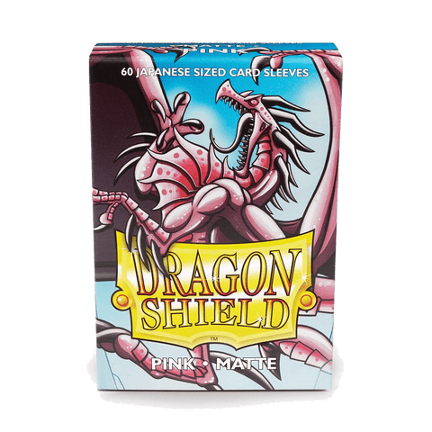 Dragon Shield: Japanese Size 60ct Sleeves - Pink (Matte)