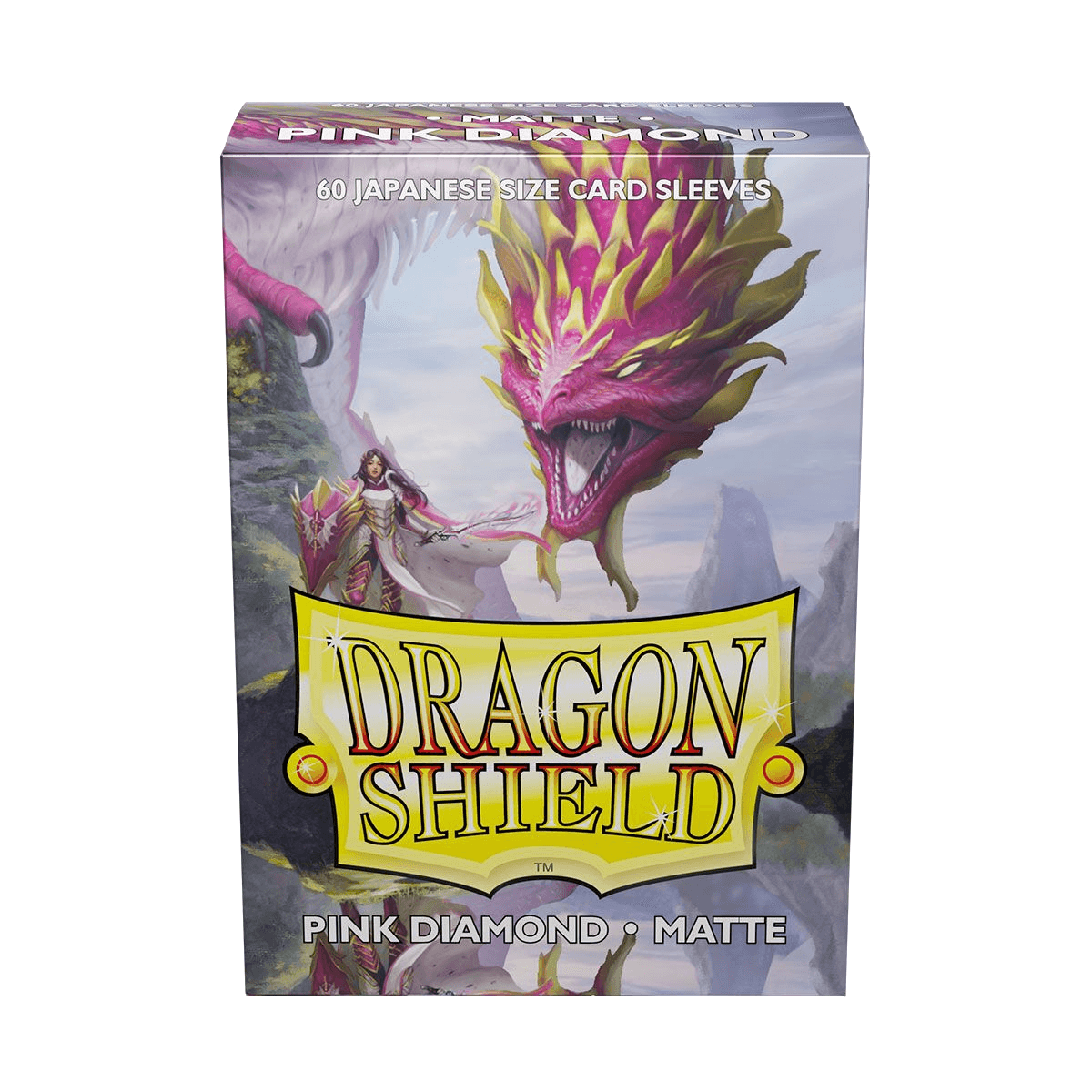 Dragon Shield: Japanese Size 60ct Sleeves - Pink Diamond (Matte)