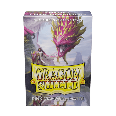 Dragon Shield: Japanese Size 60ct Sleeves - Pink Diamond (Matte)