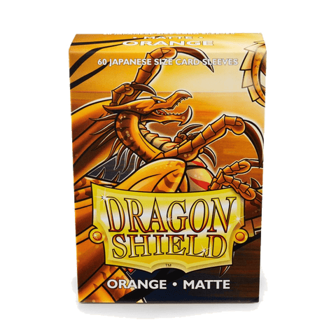 Dragon Shield: Japanese Size 60ct Sleeves - Orange (Matte)
