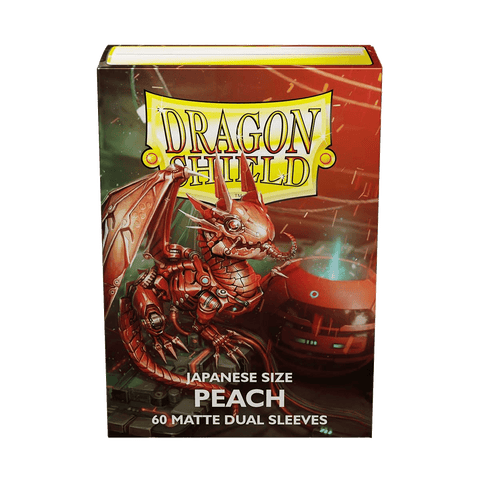 Dragon Shield: Japanese Size 60ct Sleeves - Peach (Dual Matte)