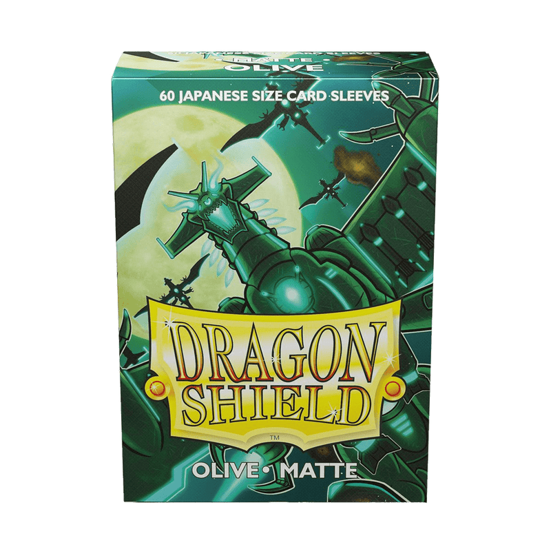 Dragon Shield: Japanese Size 60ct Sleeves - Olive (Matte)