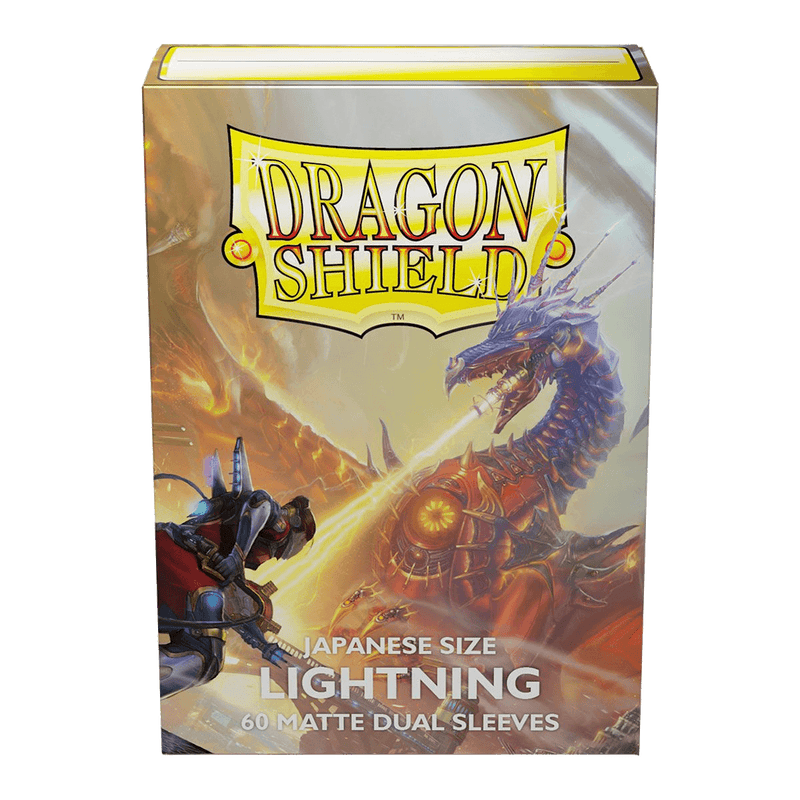 Dragon Shield: Japanese Size 60ct Sleeves - Lightning (Dual Matte)