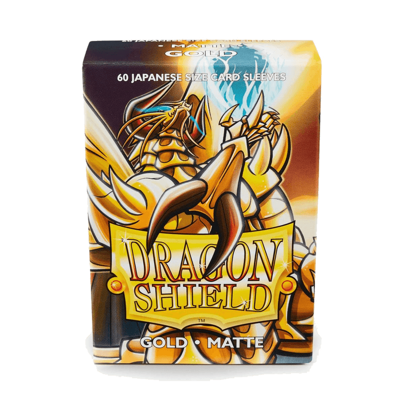 Dragon Shield: Japanese Size 60ct Sleeves - Gold (Matte)