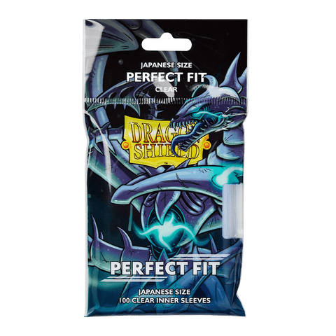 Dragon Shield: Japanese Size 100ct Inner Sleeves - Perfect Fit (Clear 'Qyonshi')