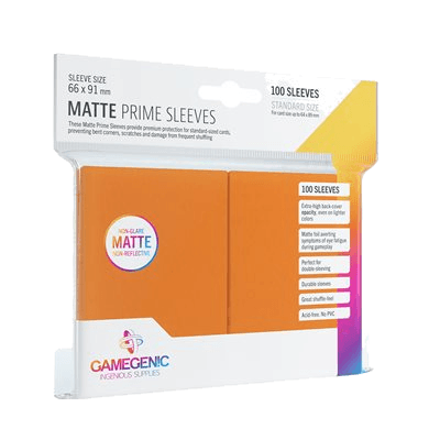 Sleeves: Gamegenic: Matte Prime Sleeves: Orange (100) (ML)