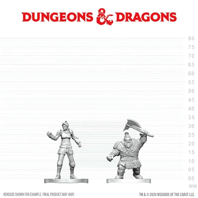 D&D Nolzur's Marvelous Unpainted Miniatures: Cultist of Bane & Dwarf Zhentilar Soldier (EN) ^ Q3 2