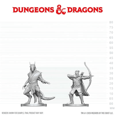 D&D Nolzur's Marvelous Unpainted Miniatures: Elf Ranger & Dragonborn Monk (EN) ^ Q3 2026