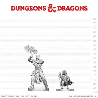 D&D Nolzur's Marvelous Unpainted Miniatures: Goliath Barbarian & Halfling Rogue (EN) ^ Q3 2026