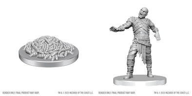 D&D: Nolzur's Marvelous Minis - Swarm of Rot Grubs & Rot Grub Victim