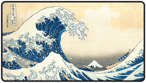 Ultra PRO: Black-Stitched Playmat - Fine Art (The Great Wave Off Kanagawa)