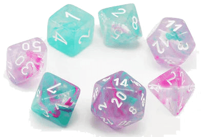 Chessex- 7pc Mini Polyhedral: Nebula