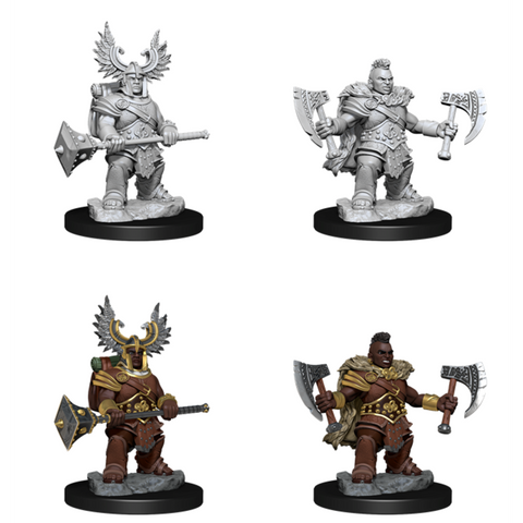 D&D Frameworks Miniatures: Dwarf Barbarian Female