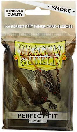 Dragon Shield - Toploading Perfect Fit Sleeves (Smoke)