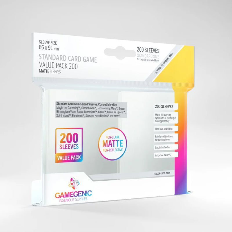GameGenic - Matte Clear Sleeves 200ct