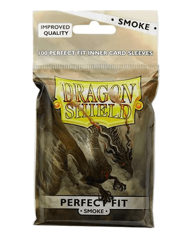 Dragon Shield - Toploading Perfect Fit Sleeves (Smoke)