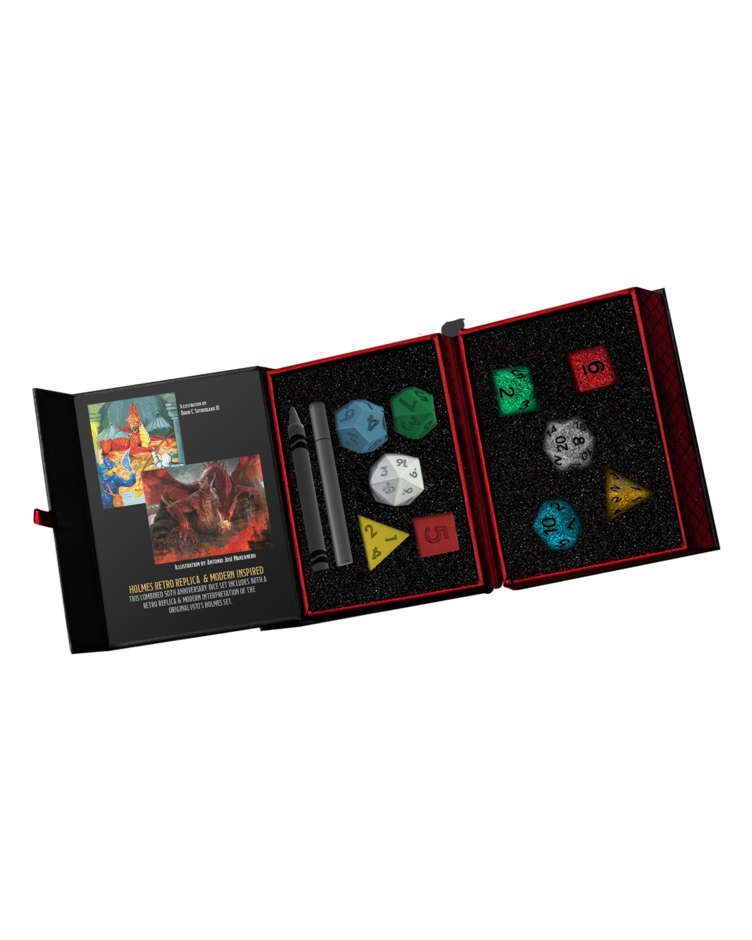Dungeons & Dragons 50th Anniversary Holmes Retro & Modern Inspired Dice Sets