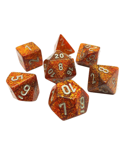 Chessex- 7pc Mini Polyhedral: Glitter