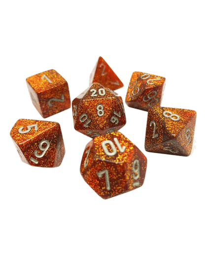Chessex- 7pc Mini Polyhedral: Glitter