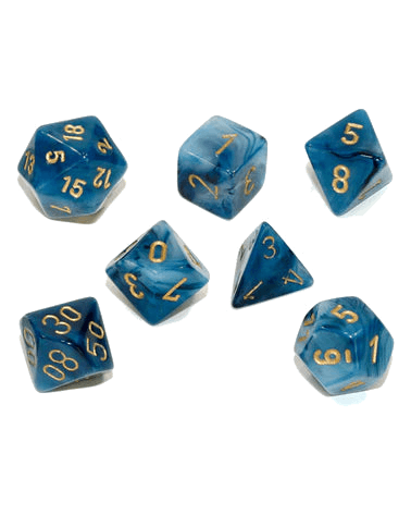 Chessex- 7pc Polyhedral: Phantom