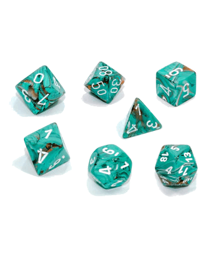 Chessex- 7pc Polyhedral: Marble
