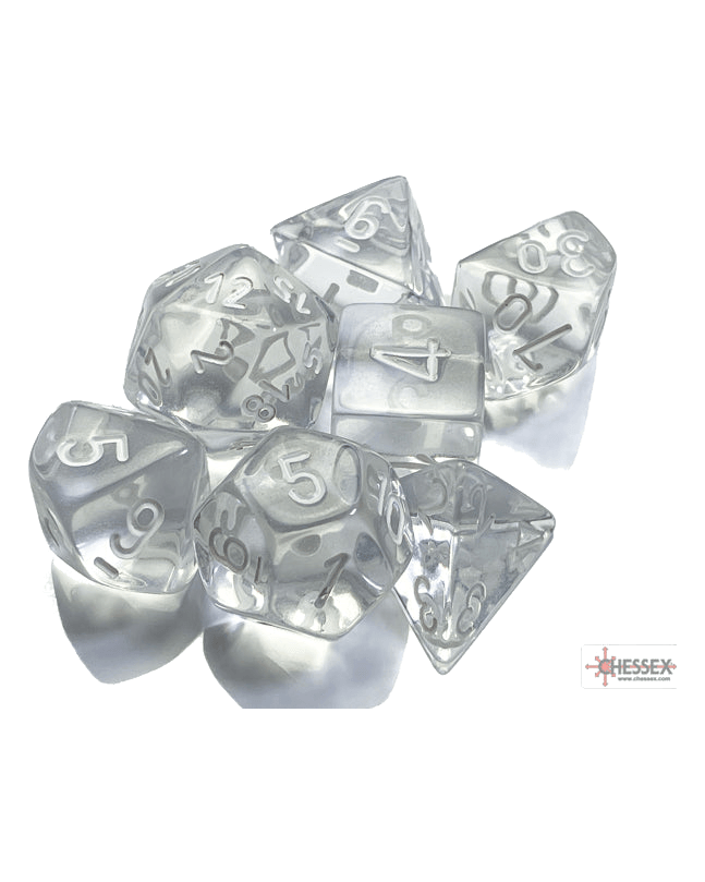 Chessex- 7pc Polyhedral: Translucent