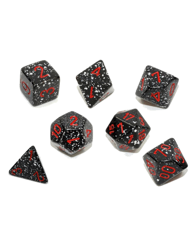 Chessex- 7pc Polyhedral: Speckled