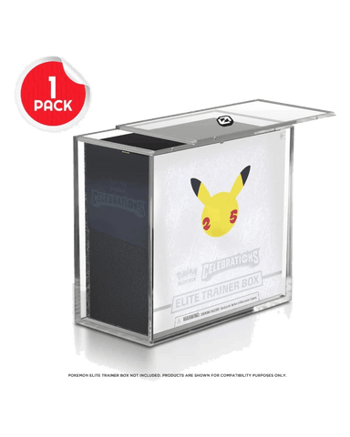 Pokemon ETB Elite Trainer Box w/ Sliding Lid Anti-UV - Acrylic Protector 4.0MM