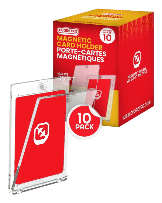 One Touch Magnetic Card Holder 35PT for Trading and Gaming Cards (Case of 10)(Evoretro)