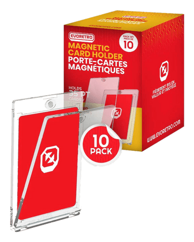 One Touch Magnetic Card Holder 35PT for Trading and Gaming Cards (Case of 10)(Evoretro)