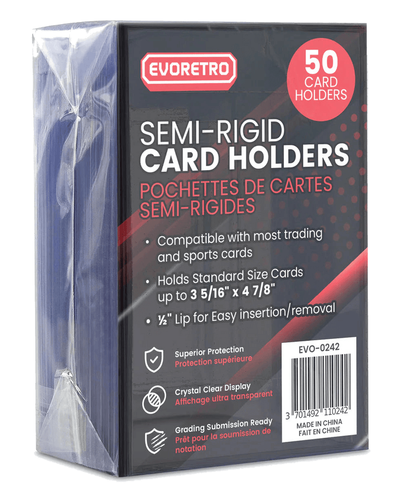 Semi-rigid Card Holders 3 5/16" x 4 7/8" Pack of 50