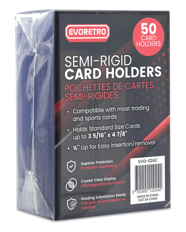 Semi-rigid Card Holders 3 5/16" x 4 7/8" Pack of 50