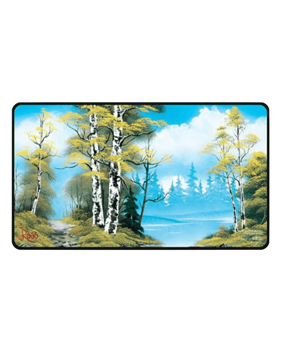 Ultra PRO: Black-Stitched Playmat - Bob Ross (Lakeside Path)