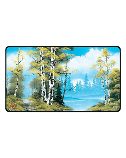 Ultra PRO: Black-Stitched Playmat - Bob Ross (Lakeside Path)