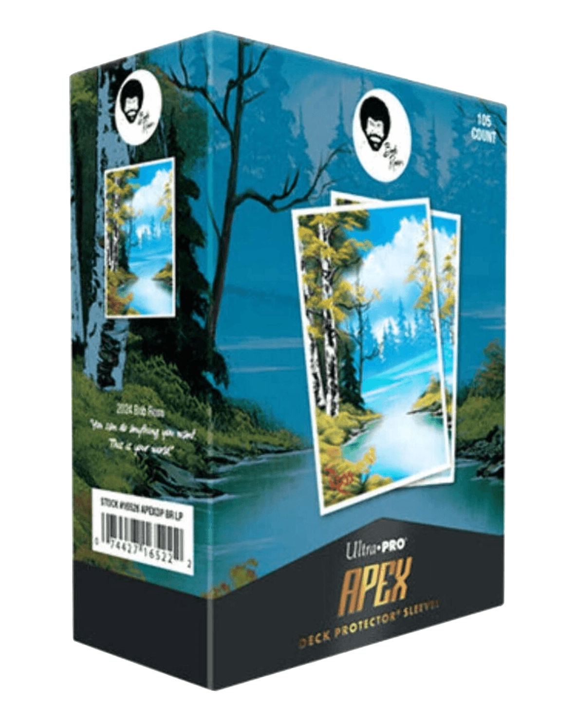 Ultra PRO: 105ct APEX Deck Protector Sleeves - Bob Ross (Lakeside Path)