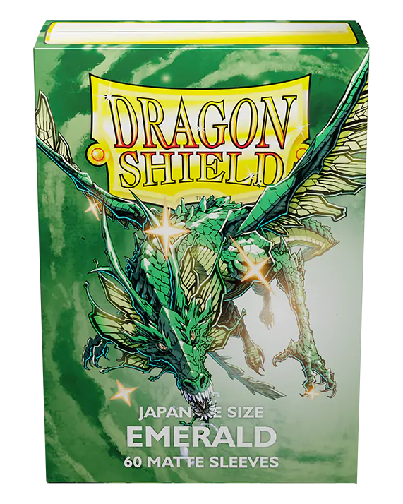 Dragon Shield: Japanese Size 60ct Sleeves - Emerald (Matte)