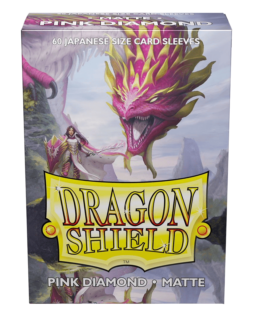 Dragon Shield: Japanese Size 60ct Sleeves - Pink Diamond (Matte)
