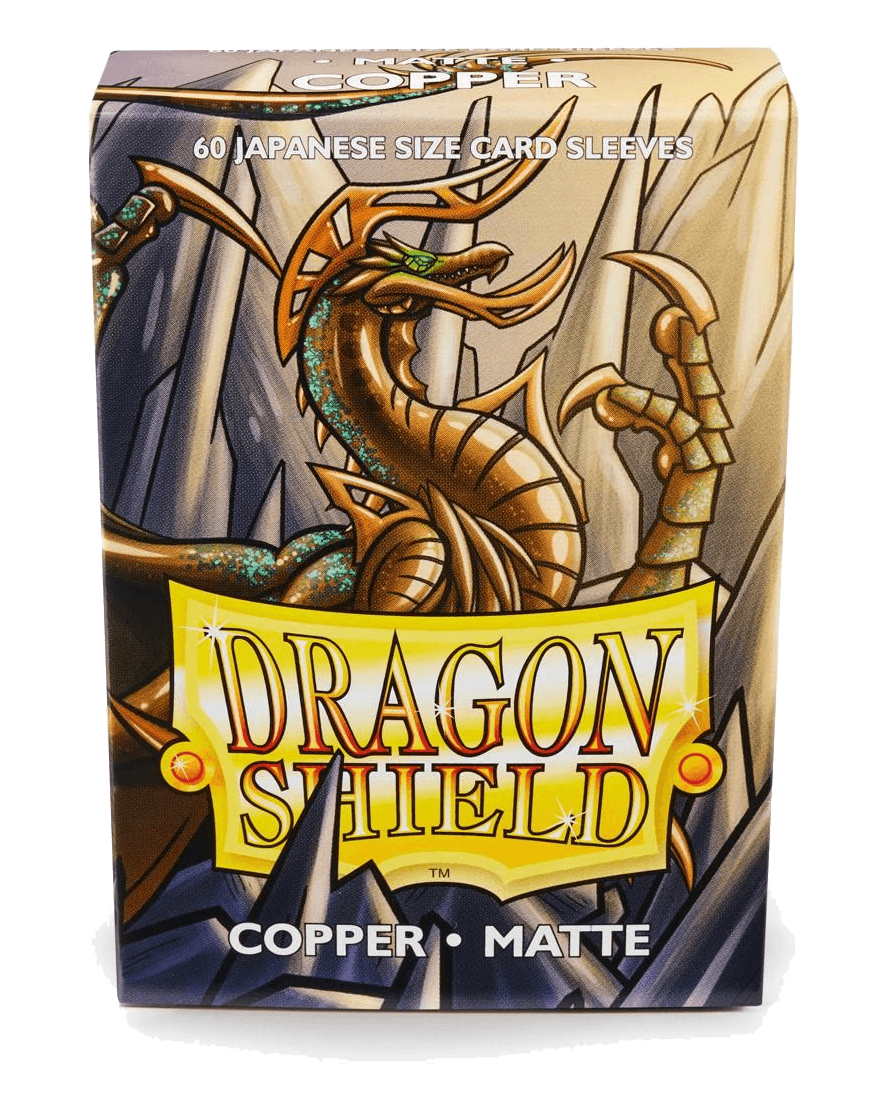 Dragon Shield: Japanese Size 60ct Sleeves - Copper (Matte)